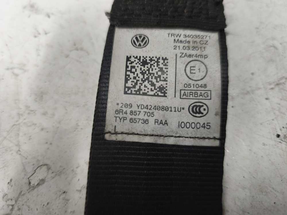 AIRBAG VW POLO 6R 5-PORTE 2009 - 2015 ( AIRBAG TABLEAU DE BORD + VOLANT + BOITIER + CEINTURES) - Vue 3